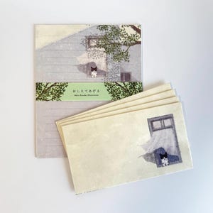 Conjunto de letras washi japonesas – “I’ll Tell You” de Kusaka Akira – Produtos Cozyca – Ilustração de gato – Mino Washi – Fabricado no Japão