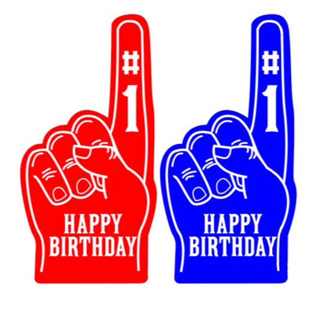 HAPPY BIRTHDAY Foam Finger - Etsy