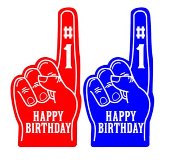Joyeux Anniversaire Mousse Doigt Etsy Joyeux Anniversaire Mousse Doigt Etsy