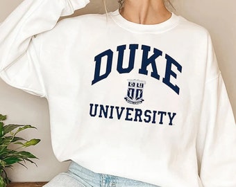 Duke University Crewneck Sweatshirt, Duke Sweatshirt, Duke University Crewneck