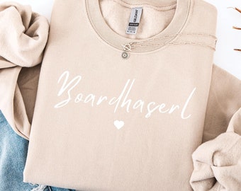 Boardhaserl Sweater, Snowboard Sweater, Skiurlaub Sweatshirt Für Frauen, Boardhaserl Sweatshirt, Mädels Ski Trip Sweater, Mountain Sweater