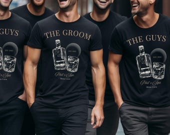 Personalisiertes JGA T-shirt, Groom Shirt Mit Wunschname,Bachelor Party,Geschenk Für Bräutigam,Bräutigam Shirt,JGA Männer,JGA Shirt,Hochzeit