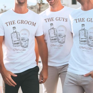 Personalisiertes JGA T-shirt, Groom Shirt Mit Wunschname,Bachelor Party,Geschenk Für Bräutigam,Bräutigam Shirt,JGA Männer,JGA Shirt,Hochzeit image 4