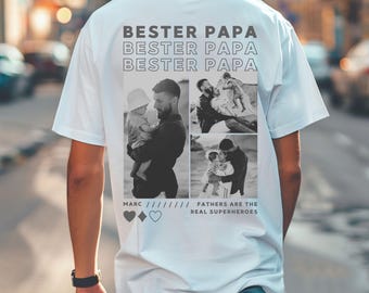 Personalisiertes Geschenk Für Papas, Vatertagsgeschenk,Papa Geschenk,Vatertag Geschenk, Geburtstagsgeschenk,Papa T-shirt,Papa Shirt Mit Foto