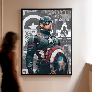 パーソナライズされたスーパーヒーローポスター - 子供部屋や誕生日の贈り物に最適なユニークなウォールアート
