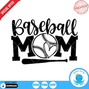 Baseball Mom SVG | Mom Life SVG | Dia das Mães Svg | Sports Mom POD | Cricut, Silhouette Cut File | Sublimação, Trendy Print on Demand
