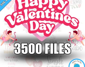 Valentine's Day SVG Bundle: Romantic Cut Files (Digital Download)