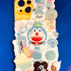 Doraemon Anime Decoden Phone Case / Handmade Case