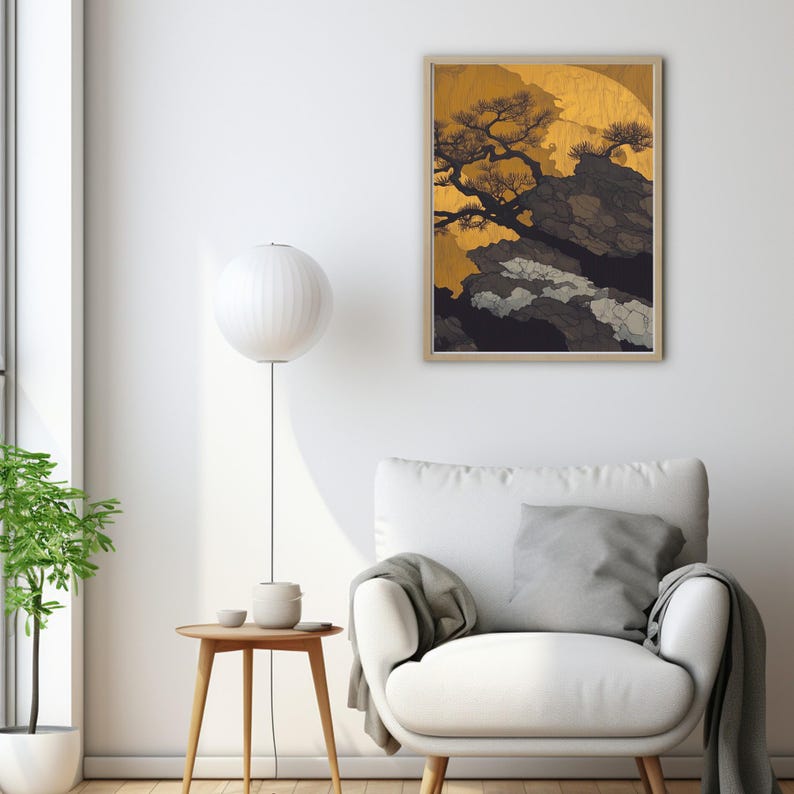 Wabi Sabi Wall Art, Japandi Design, Minimalist Painting, Abstract Art ...