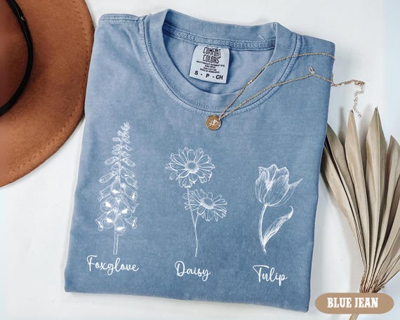 Foxglove Daisy Tulip T-shirt, Anti-fascist Gift Idea, Progressive