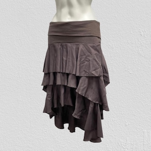 90s midi skirt vintage foldover waistband skirt fairy skirt festival