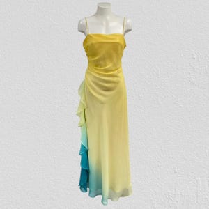 Vestido Y2K, vestido bohemio vintage, vestido largo con volantes, vestido de sirena, vestido de hada, estilo degradado.