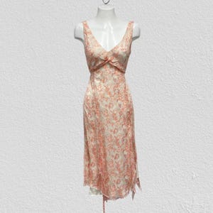 Vestido vintage, vestido bohemio vintage, vestido con lentejuelas y volantes, vestido floral de hadas.