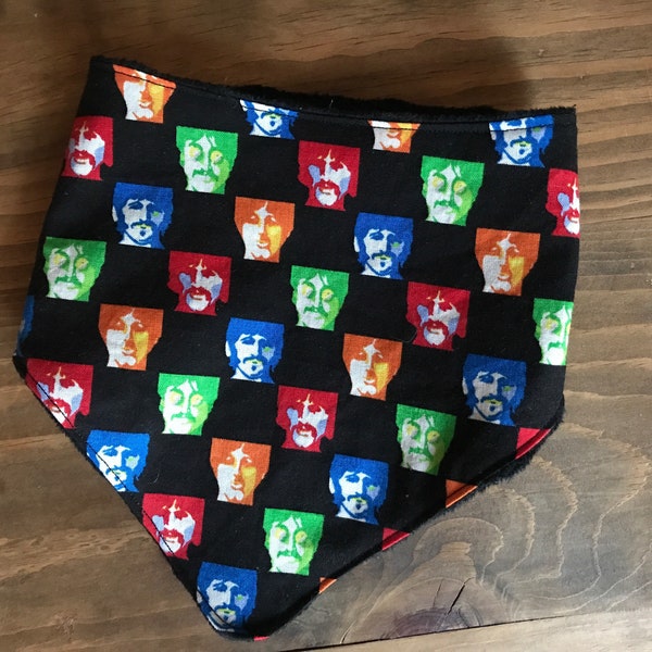 Reversible Beatles Bandana Bib
