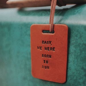 Baby Born to Run Luggage Tag