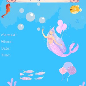 Mermaid Birthday invitation