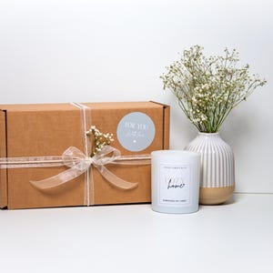 Gift box for her – birthday, housewarming, self-care gift DIY candle set – soy wax candle set to make yourself