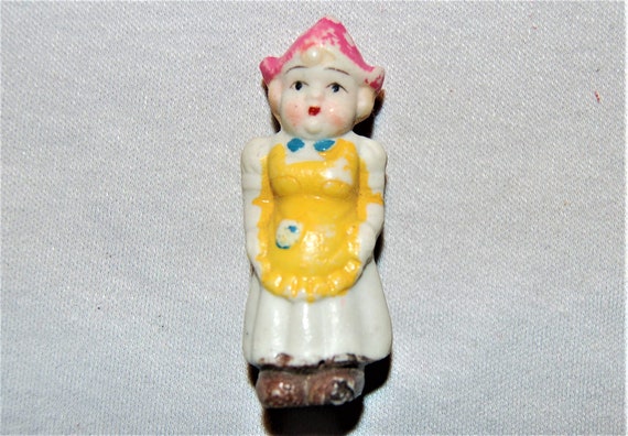 Frozen charlotte penny doll bisque Japan Dutch girl Vintage | Etsy