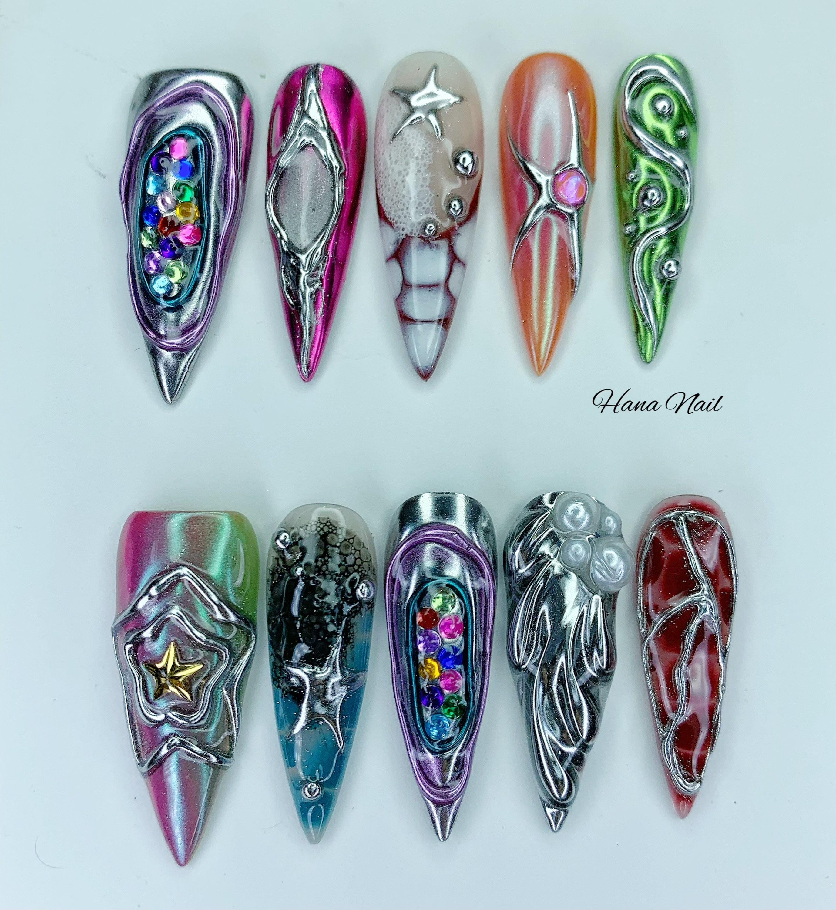 Edgy Stiletto Nails for 2025