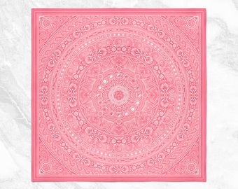 Lunar Bandana – Pink And White