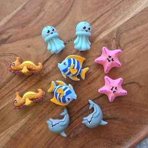 Sticknålsstoppare Set med 2 söta sticknålsskydd Havsdjursspetsskydd Maneter Delfin Sjöstjärna Fisk Sjöhäst