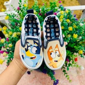Blue dog inspired cartoon character for kids