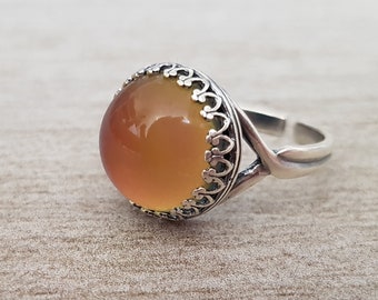 Sterling Silver Mood Ring, Vintage Mood Stone Ring, Adjustable Ring, Colour Changing, Quality Setting, Also Gold, Rose Gold, Bronze