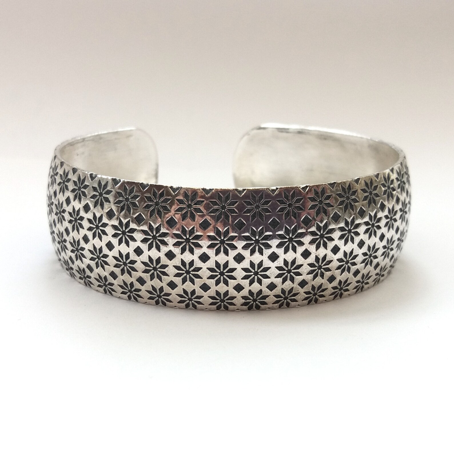 Slate Gray Embroidered Flower main image 1