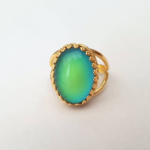 Rose gold mood ring deals