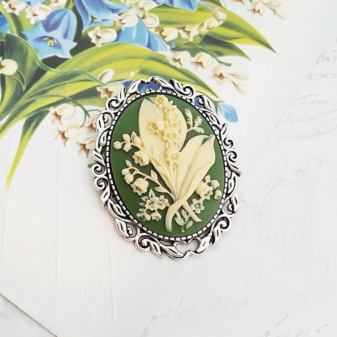 Broche Fleur Vintage Argentée - Bijou De Costume - Occasion Très Bon état