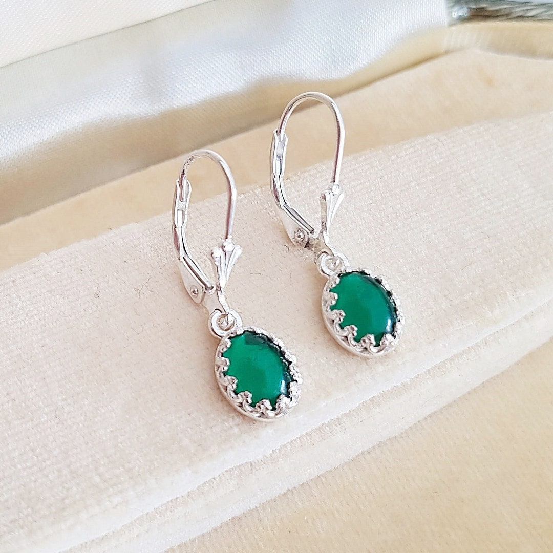 De Cavalier Green Drop Earring 308