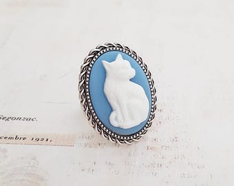 silver ringアンティーク『7匹の猫』10号 silver ringアンティーク『7匹の猫』10号