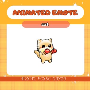 Twitch Animate Emote Cat ,Funny, Cat Emote, Twitch Emote,Instant Download/Ready to Use (transparent) ,Twitch-Digital Download