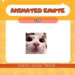 Twitch Animate Emote Cat ,Funny, Cat Emote, Twitch Emote,Instant Download/Ready to Use (transparent) ,Twitch-Digital Download