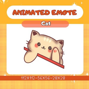 Twitch Animate Emote Cat ,Funny, Cat Emote, Twitch Emote,Instant Download/Ready to Use (transparent) ,Twitch-Digital Download