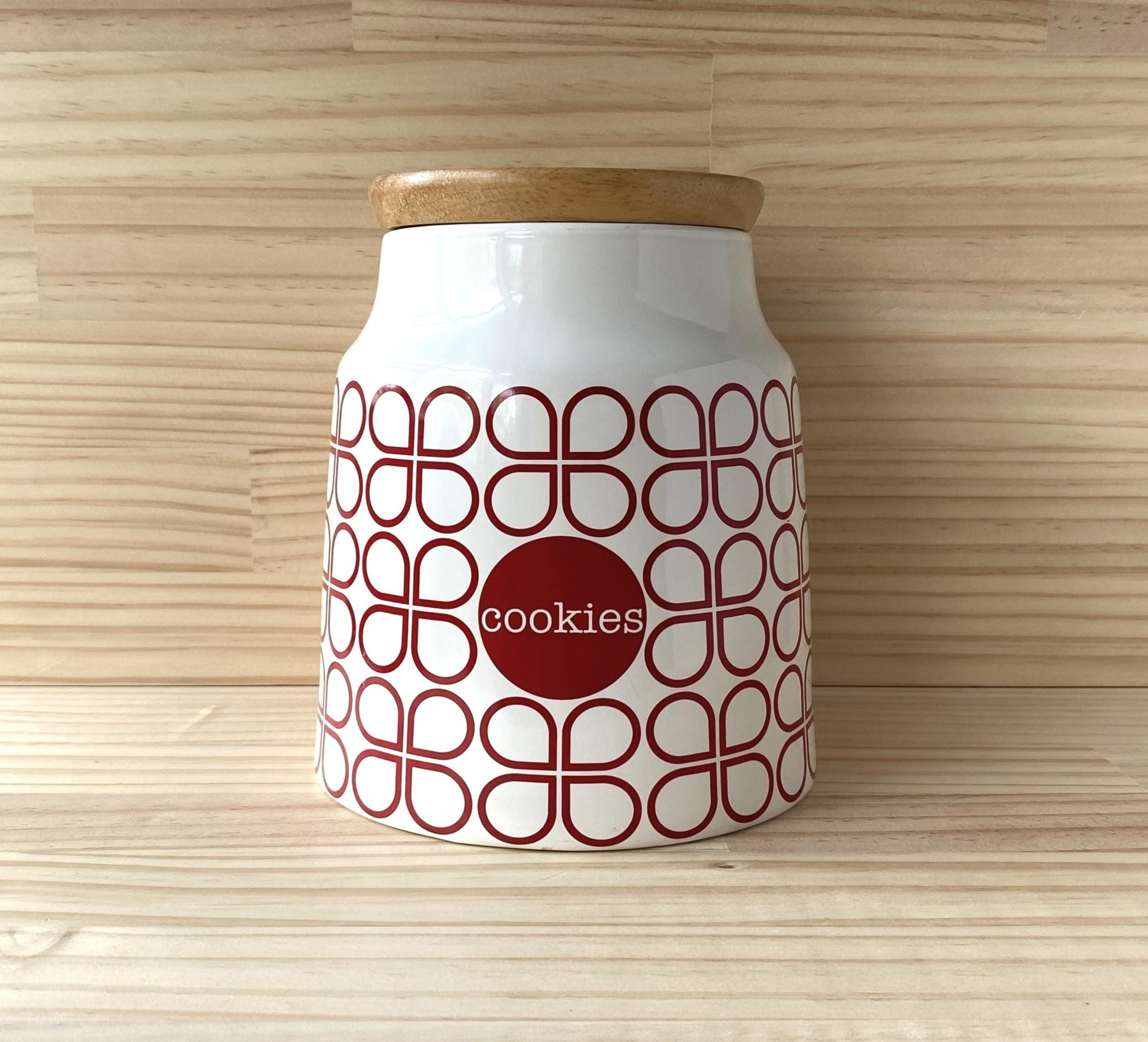 Orla Kiely RARE Boîte de rangement bocal pot cuisine en céramique 2014