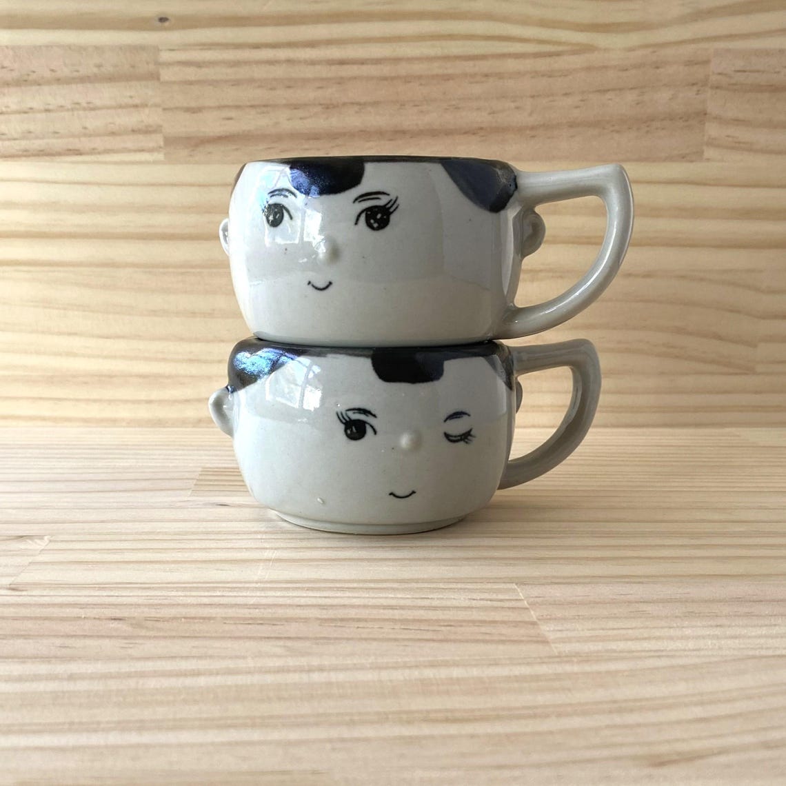 Stacking Tea Cups Vintage Stackable Tea Cups, Set of 2 - Etsy Australia