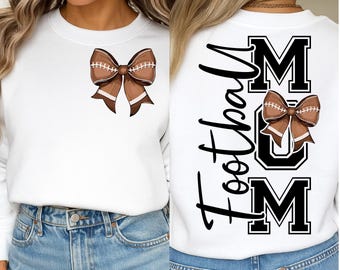 Voetbal moeder SVG PNG, Coquette Bow voetbal moeder png Game Day Vibes Svg, moeder voetbalshirt, voetbalshirt Svg, voetbal moeder Svg-bestanden