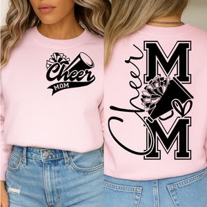 Cheer Mom SVG  PNG Game Day Cheerleader Cheer Competition Shirt Design png svg Cricut Silhouette Cameo , Cheerleader silhouette png download