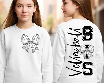 Beachvolleyball Schwester SVG PNG, niedliche Schleife Korbvolleyball Schwester png Spieltag Vibes SVG, Beachvolleyball Schwester Shirt, Beachvolleyball Shirt png Download