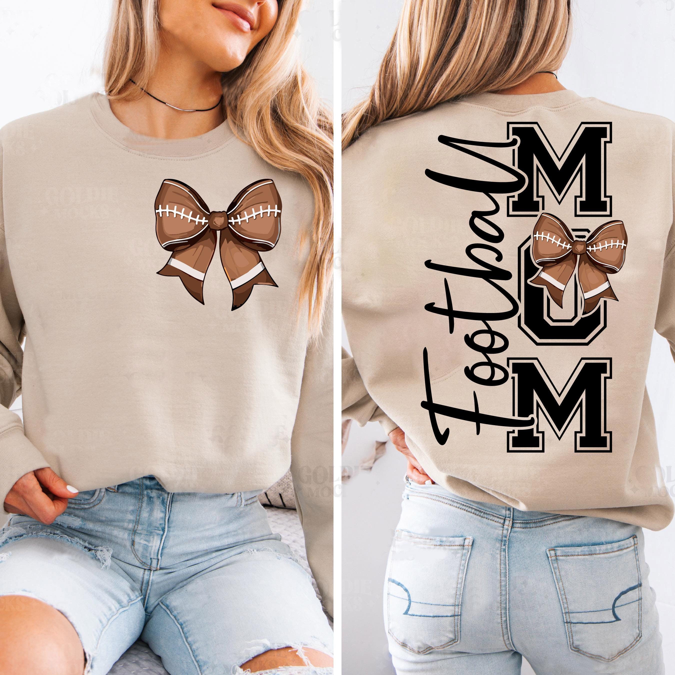 Football Mom SVG PNG, Coquette Bow Football Mom Png Game Day Vibes Svg ...