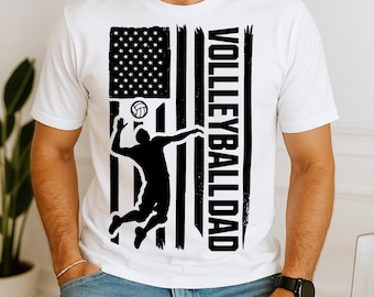 Vintage Volleyball Dad SVG PNG Volleyball Clipart Volleyball Dad Shirt Design Car decal png svg , Volleyball Digital File Instant Download