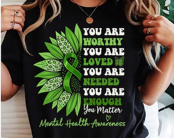 Sunflower Motivational Mental Health Awareness SVG PNG, inspirational png, Mental health Png, be kind, Mental Awareness png download file