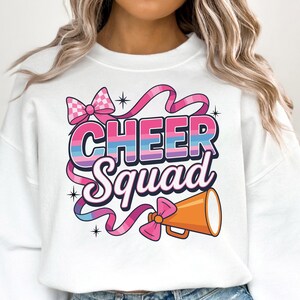 Cheer Squad SVG PNG, Cheerleading Cheerleader svg Cheering Squad Matching Game Day svg Cheerleader Cheer Competition Shirt Design