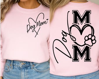 Mamá de perro SVG PNG, amante de los perros, dueño de mascota, mamá de perro, camiseta SVG PNG, madre, amantes de los perros, calcomanía de coche, taza de café, archivo de corte para sublimación Cricut