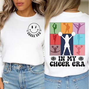In My Cheer Era Cheer SVG PNG, Leader Cheerleading Game Day svg Cheerleader Cheer Competition Shirt Design , Cheerleader mom png