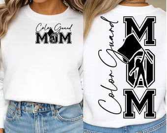 Color Guard Mom SVG PNG, Marching Band Mom Shirt Design Drumline Mom png, Digital Color Guard Mama svg File Cut File for Cricut Sublimation