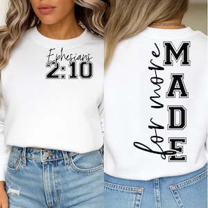 Made For More Ephesians 2:10 SVG PNG, Christian Bible Verse Png, Jesus Quote Png, Religious Mom Png, Christian Song Lyrics Quote png