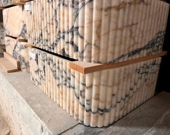 Callacatta viola, Marble Sink, Handmade Marble Sink, Luxury Marble Sink,  Natural Stone Vanity Sink, Custom Marble Sink, Marble