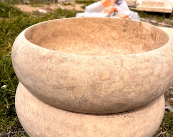 Handgemaakte natuurstenen wastafel, luxe marmeren wastafel, aangepaste opties beschikbaar, traverten